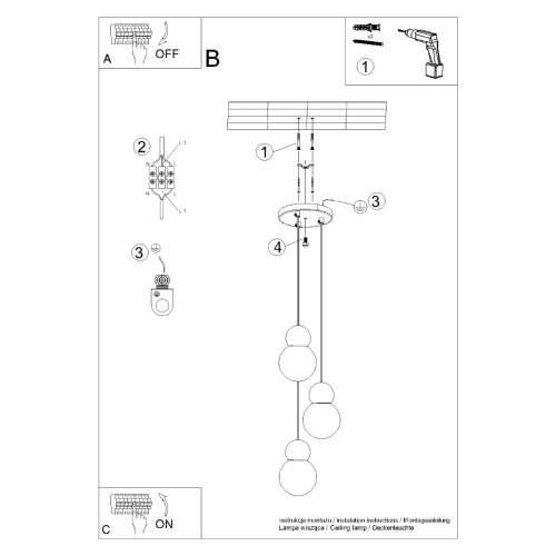 Lampada a suspensione PEKKA 3P bianco/legno naturale Cijena