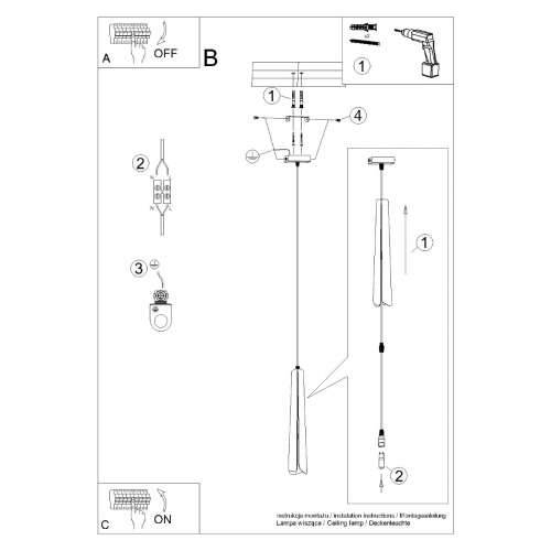 Lampada a suspensione PRYSM 1 bianco Cijena