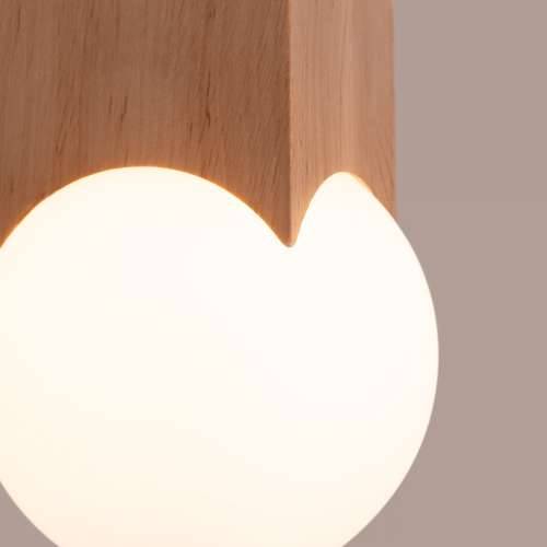 Stropna lampa SOLIS prirodno drvo Cijena