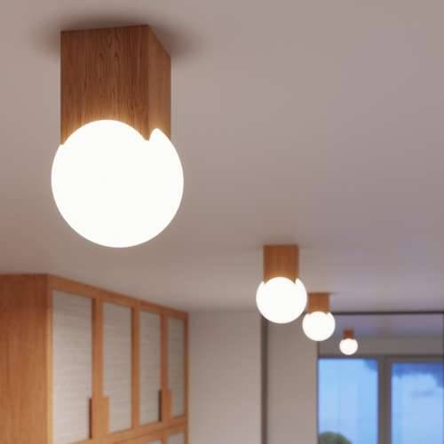 Stropna lampa SOLIS prirodno drvo Cijena
