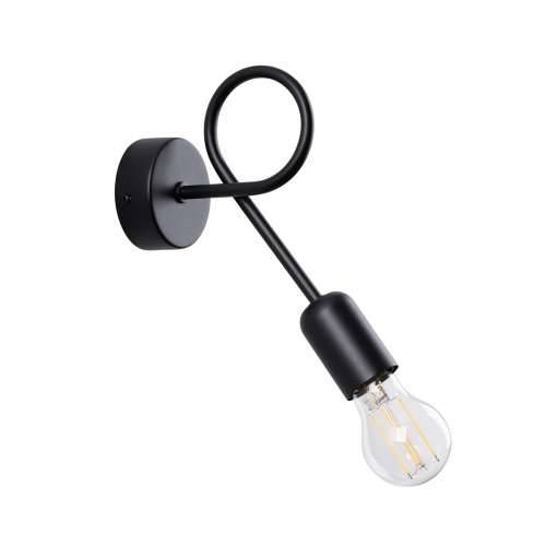 Zidna lampa LOOP crna Cijena