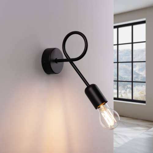 Zidna lampa LOOP crna Cijena