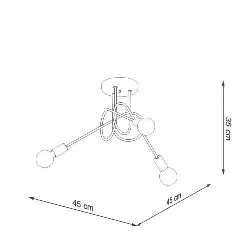 Luster LOOP 3 crni Cijena
