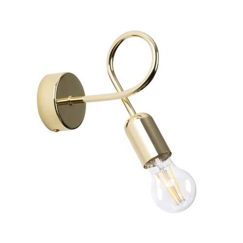 Zidna lampa LOOP sjajna zlatna Cijena