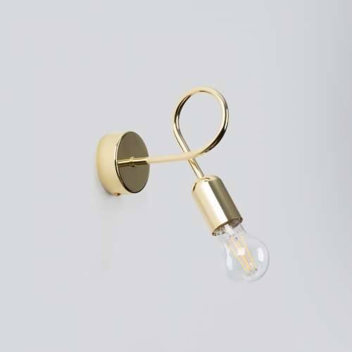Zidna lampa LOOP sjajna zlatna Cijena