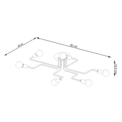 Luster VECTOR 6 crni Cijena