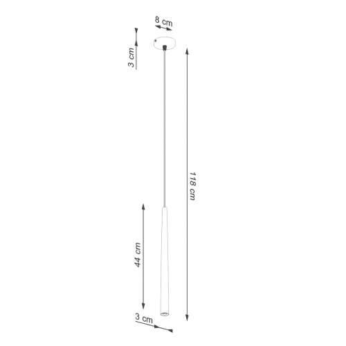Pedant lampa BLISS 1 crna Cijena
