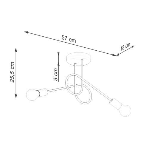 Luster LOOP 2 crni Cijena