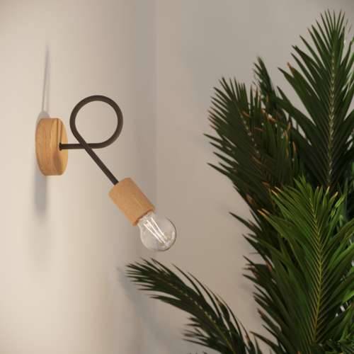 Zidna lampa EMBER schwarz Cijena