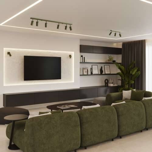 Stropna lampa RING 3L maslinasto zelena Cijena