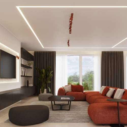Stropna lampa RING 3L crvena oker Cijena