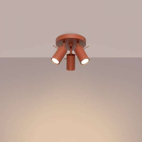 Stropna lampa RING 3P crvena oker Cijena