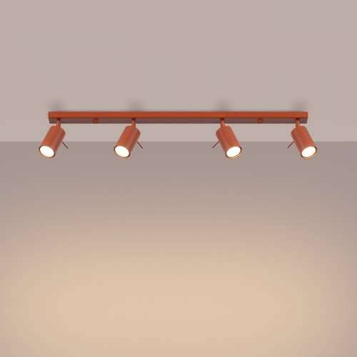 Stropna lampa RING 4L crvena oker Cijena