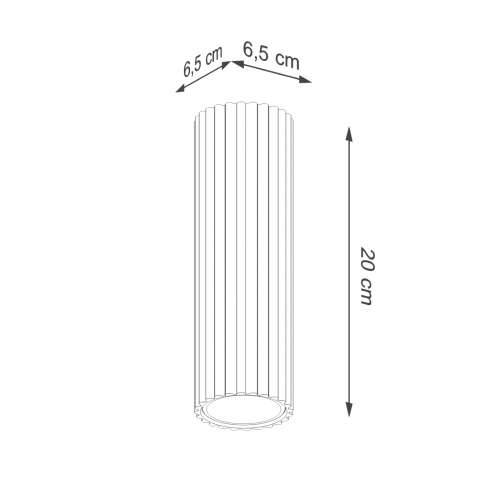 Stropna lampa KARBON 20 bijela Cijena