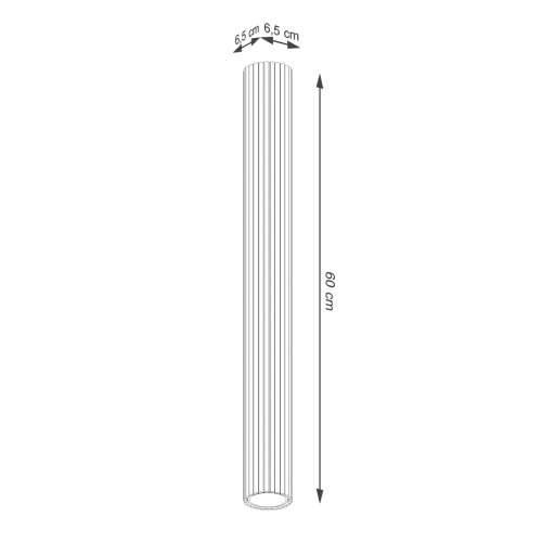 Stropna lampa KARBON 60 bijela Cijena