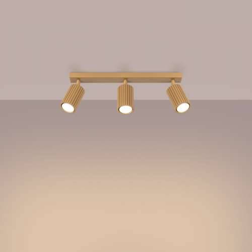 Stropna lampa KARBON 3L zlatna Cijena