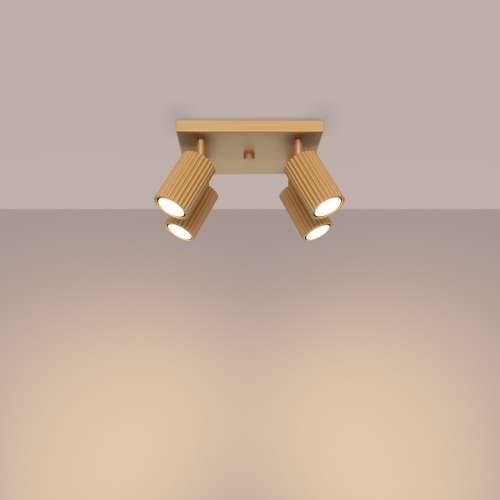 Stropna lampa KARBON 4 zlatna Cijena