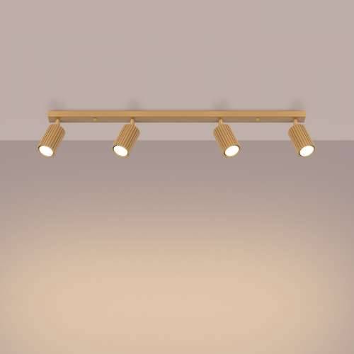 Stropna lampa KARBON 4L zlatna Cijena