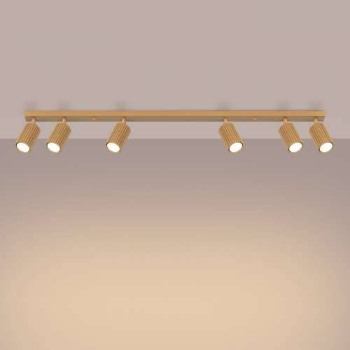 Stropna lampa KARBON 6L zlatna Cijena