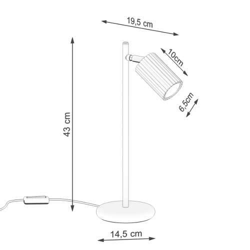 Stolna lampa KARBON zlatna Cijena