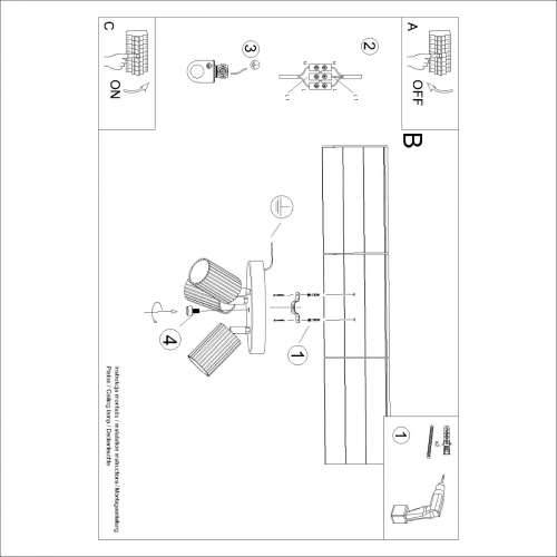 Stropna lampa KARBON 3P crveni oker Cijena