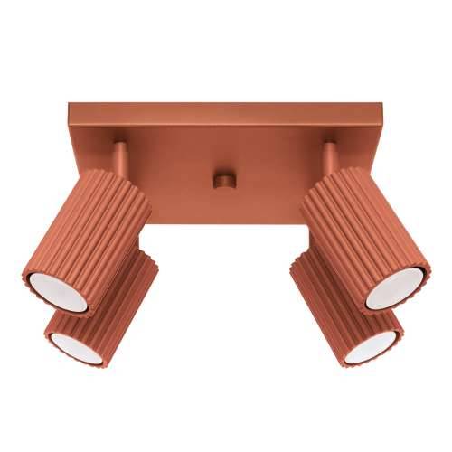 Stropna lampa KARBON 4 crveni oker Cijena