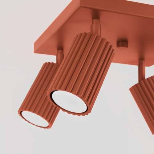 Stropna lampa KARBON 4 crveni oker Cijena