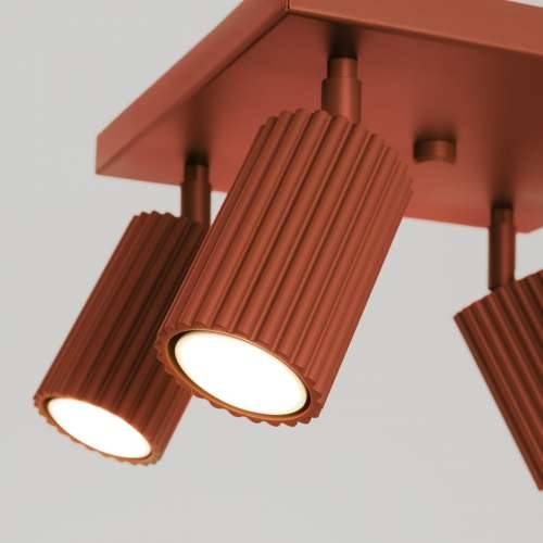 Stropna lampa KARBON 4 crveni oker Cijena
