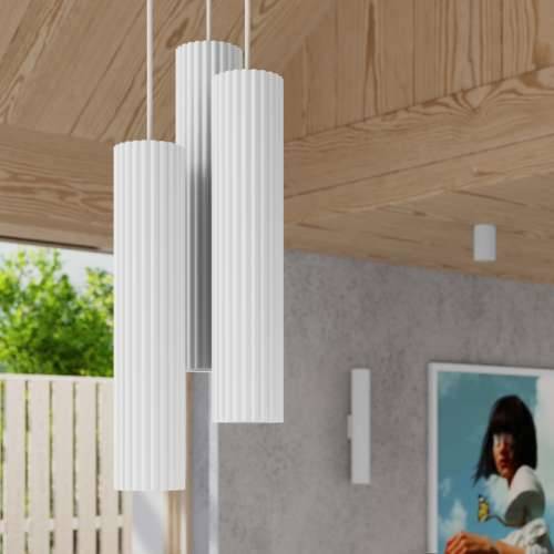 Zidna lampa KARBON 20 bijela Cijena