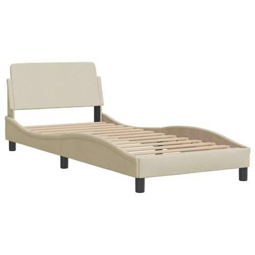 Okvir za krevet bez madraca krem 90x200cm od tkanine - Krema 90 x 200 cm Cijena
