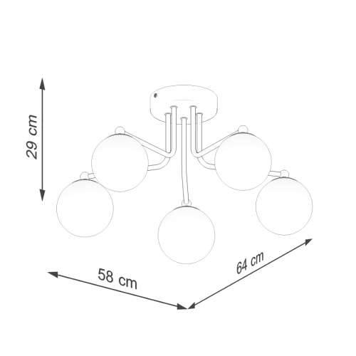 Luster ASTRAL 5 crni Cijena