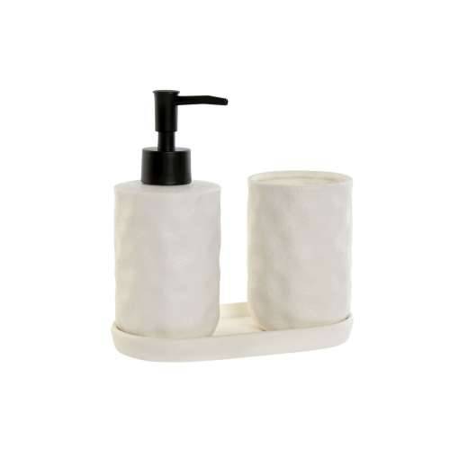 Set za Kupaonicu Home ESPRIT Bijela ABS Dolomite 17,5 x 9,5 x 18 cm 3 Dijelovi Cijena