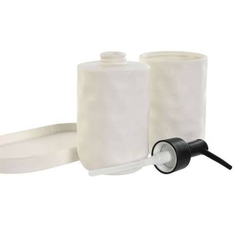 Set za Kupaonicu Home ESPRIT Bijela ABS Dolomite 17,5 x 9,5 x 18 cm 3 Dijelovi Cijena