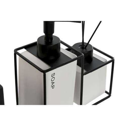 Set za Kupaonicu Home ESPRIT Bijela Crna Metal Dolomite 14,5 x 8 x 17 cm 2 Dijelovi (2 kom.) Cijena