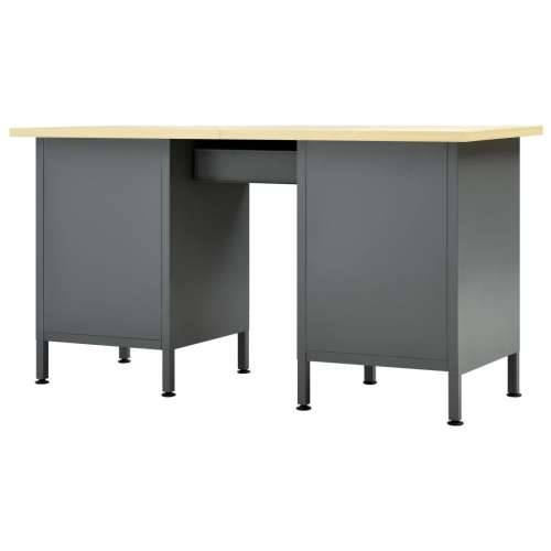 Radni stol crni 160 x 60 x 85 cm čelični Cijena