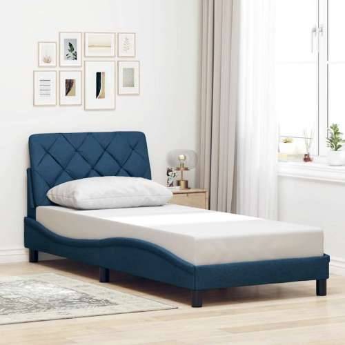 Okvir za krevet bez madraca plava 90x190cm od tkanine - Plava 90 x 190 cm Cijena