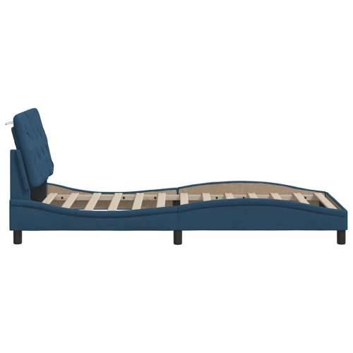 Okvir za krevet bez madraca plava 90x190cm od tkanine - Plava 90 x 190 cm Cijena