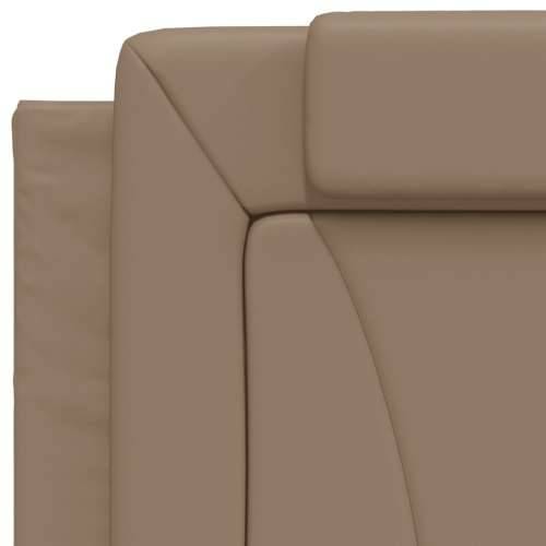 Krevet s madrac cappuccino 90x190 cm od umjetne kože - Boja cappuccina 90 x 190 cm Cijena