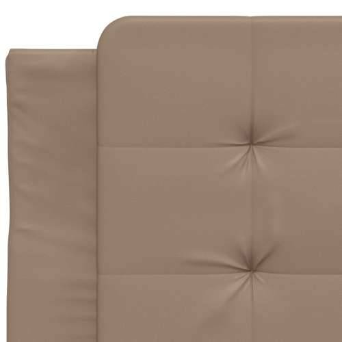 Krevet s madrac cappuccino 90x190 cm od umjetne kože - Boja cappuccina 90 x 190 cm Cijena