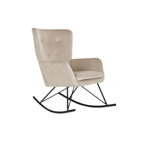 Naslonjač za ljuljanje Home ESPRIT Crna Bež Poliester Metal 68 x 90 x 92 cm Cijena