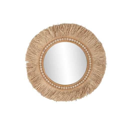 Zidno ogledalo Home ESPRIT Prirodno Tropsko 80 x 4 x 80 cm Cijena