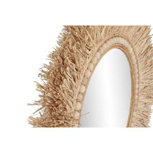 Zidno ogledalo Home ESPRIT Prirodno Tropsko 80 x 4 x 80 cm Cijena