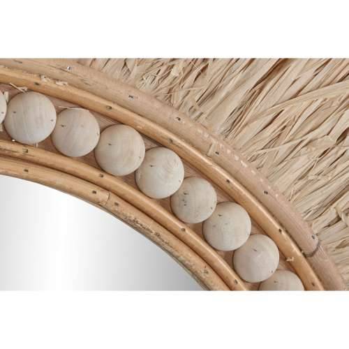 Zidno ogledalo Home ESPRIT Prirodno Tropsko 80 x 4 x 80 cm Cijena