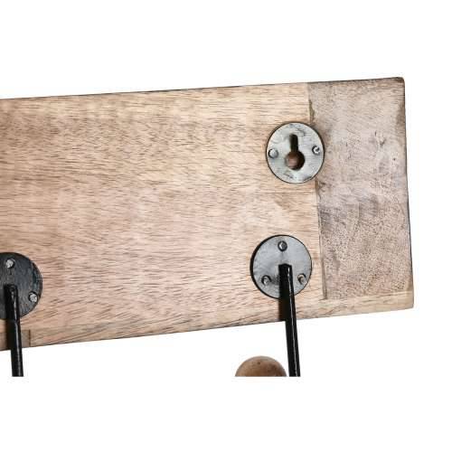Zidna vješalica Home ESPRIT Bijela Crna Prirodno Metal Drvo Manga Buda 38 x 5 x 16 cm Cijena