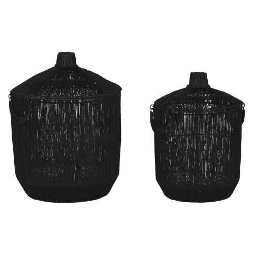 Set košara Home ESPRIT Crna Juta Metal (2 Dijelovi) Cijena