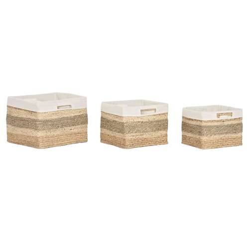 Set košara Home ESPRIT Prirodno Morska trava Tropsko (3 Dijelovi) Cijena