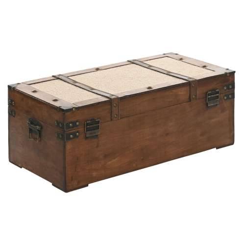 Set Škrinja Home ESPRIT Smeđa Bež Poliester Drvo 80 x 49 x 45 cm (3 kom.) Cijena