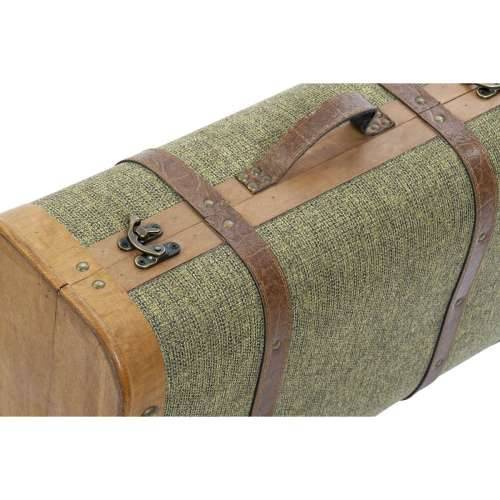 Set Škrinja Home ESPRIT Zelena Drvo Platno Tropsko 60 x 24 x 38 cm Cijena