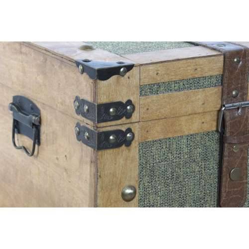 Set Škrinja Home ESPRIT Zelena Drvo Platno Tropsko 81 x 50 x 45 cm (3 kom.) Cijena