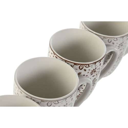 Set 4 Velikih Šalica Home ESPRIT Smeđa Bež Ziedi 340 ml Cijena